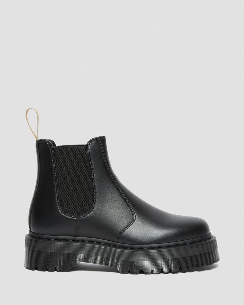 Black Women's Dr Martens Vegan 2976 Felix Platform Ankle Boots | CA 72LIS